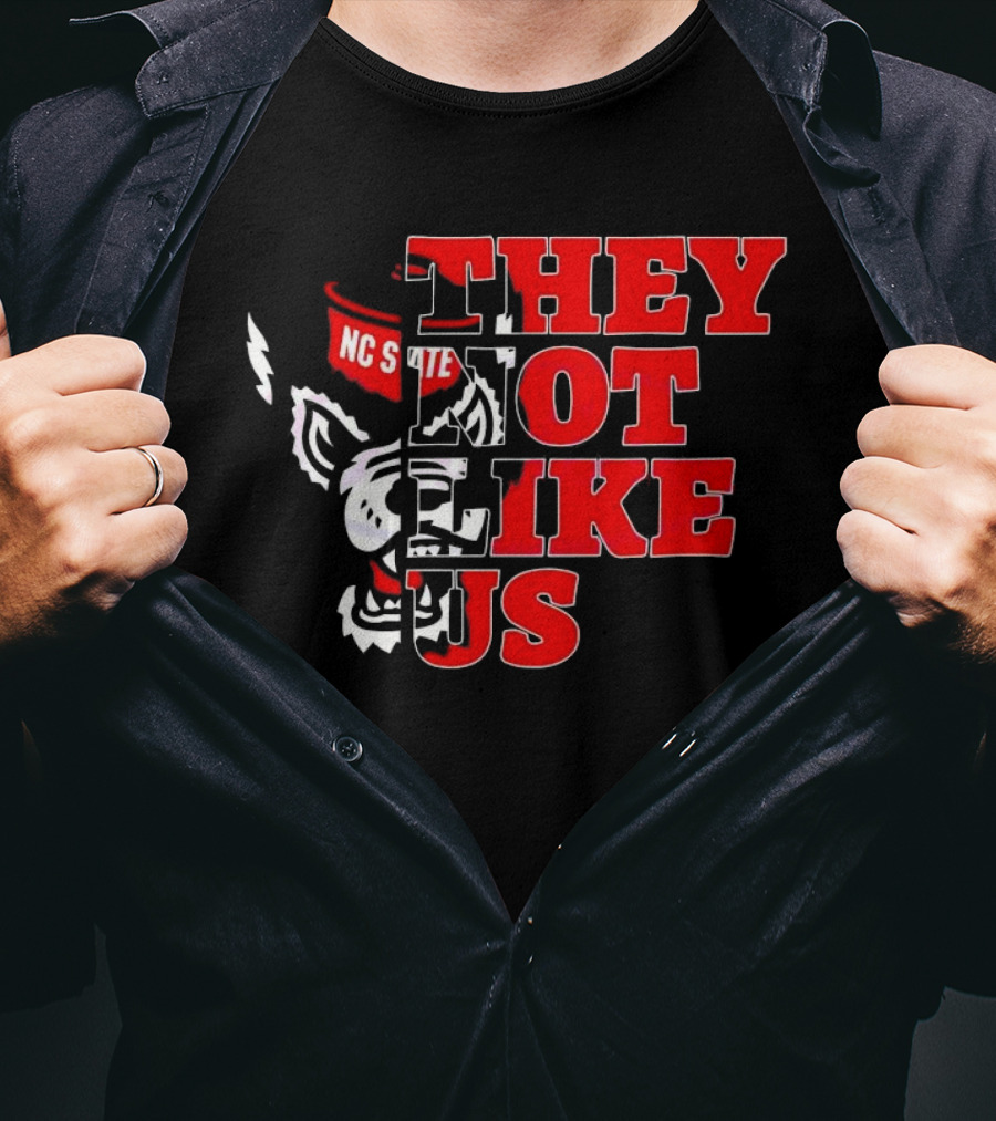 They Not Like Us NC State Wolfpack Football 2025 T-Shirt