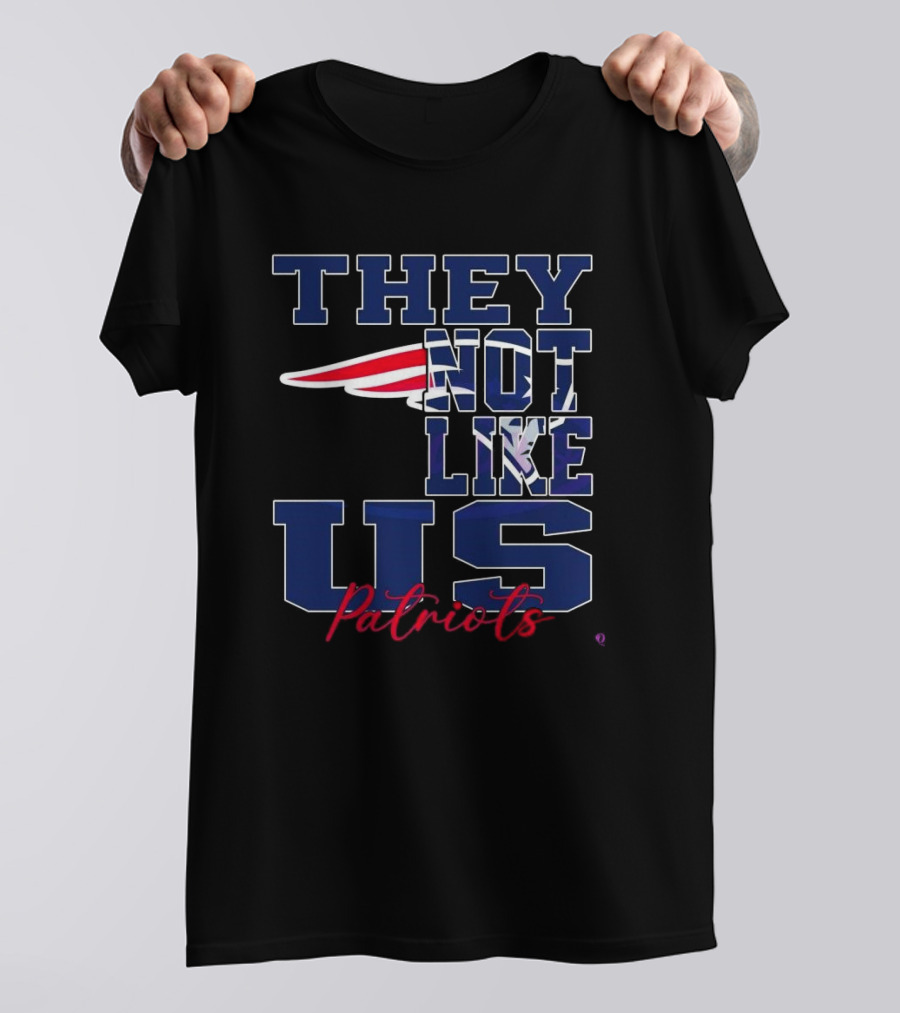 They Not Like Us New England Patriots NFL Football Patriots 2025 T-Shirt