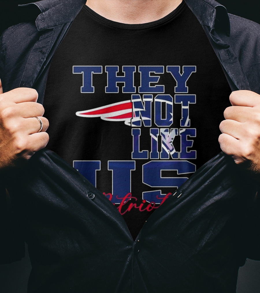 They Not Like Us New England Patriots NFL Football Patriots 2025 T-Shirt