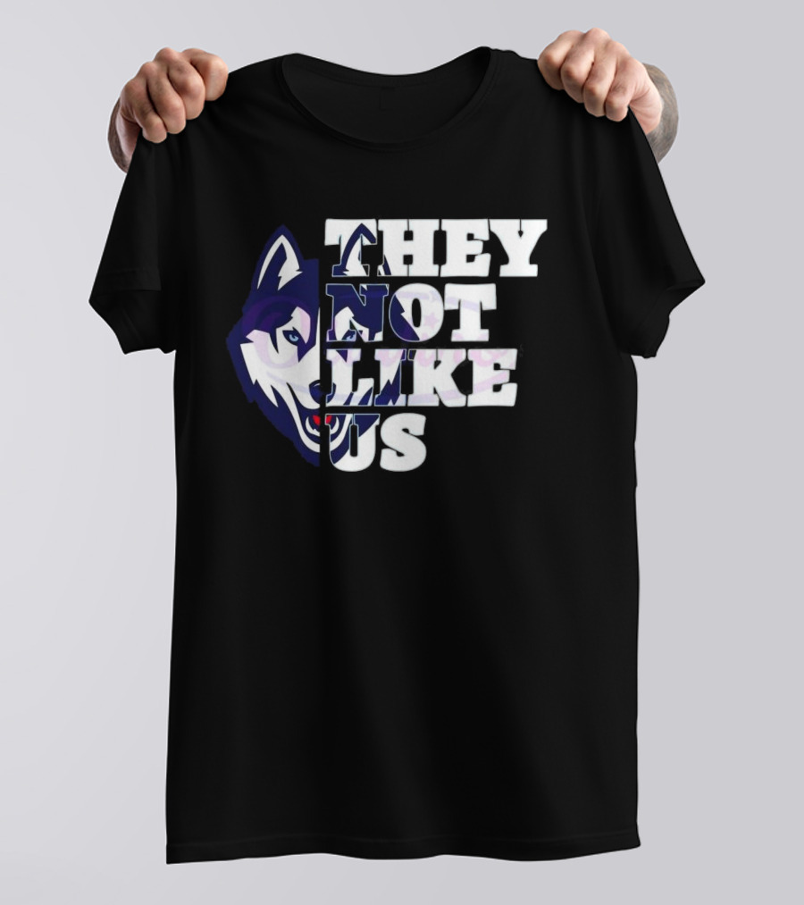 UConn Huskies They Not Like Us College Football 2025 T-Shirt