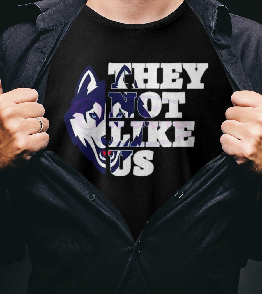 UConn Huskies They Not Like Us College Football 2025 T-Shirt