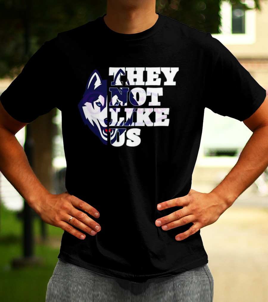 UConn Huskies They Not Like Us College Football 2025 T-Shirt