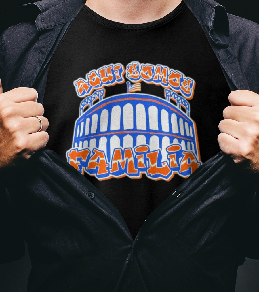Aqui Somos Familia Citifield New York Mets T-Shirt