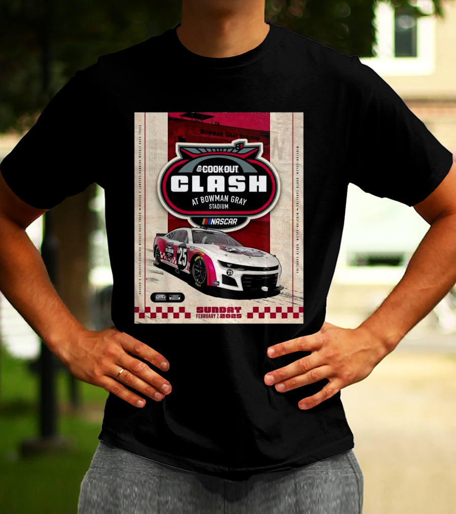 Cook Out Clash NASCAR February 2 2025 Bowman Gray Stadium Winston-Salem North Carolina T-Shirt