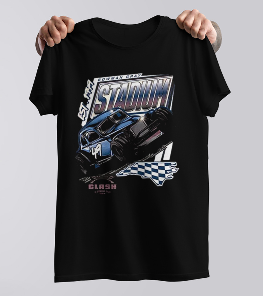 Bowman Gray Stadium Vintage Car EST 1949 Cook Out Clash Racing T-Shirt
