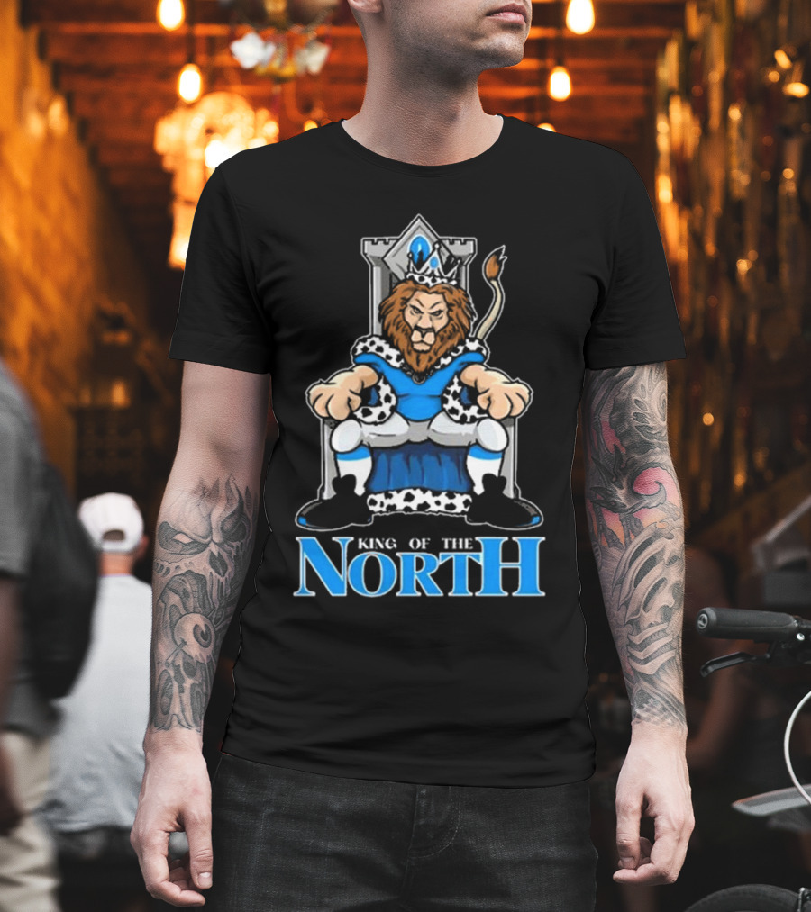Detroit Lions King Of The North 2025 Lions Throne T-Shirt