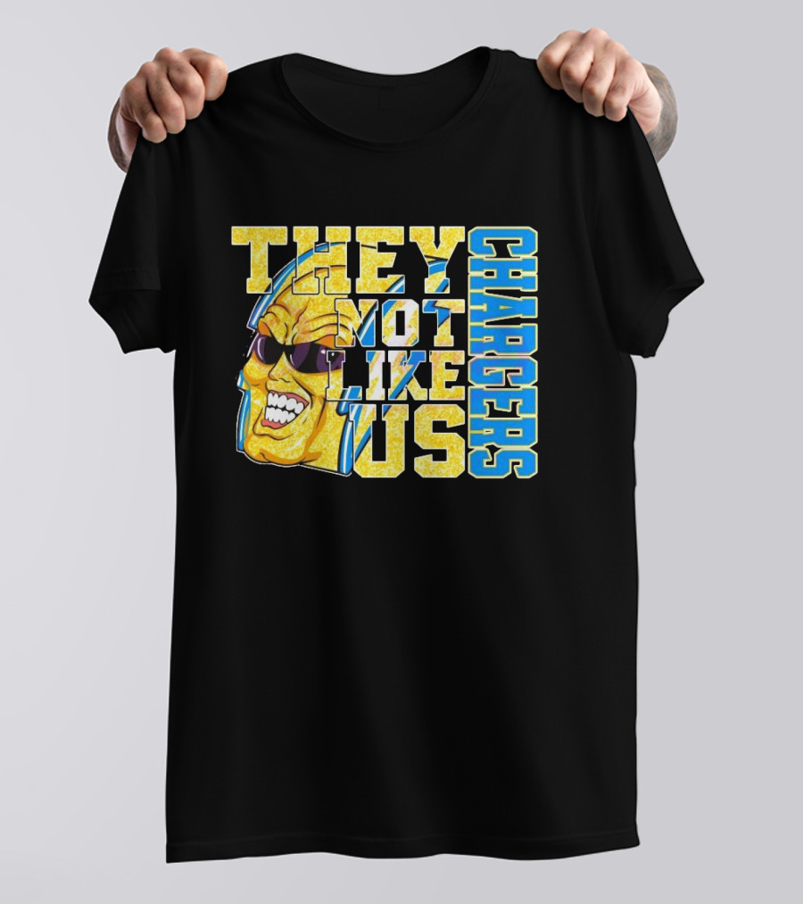 Los Angeles Chargers Glitter They Not Like Us 2025 T-Shirt