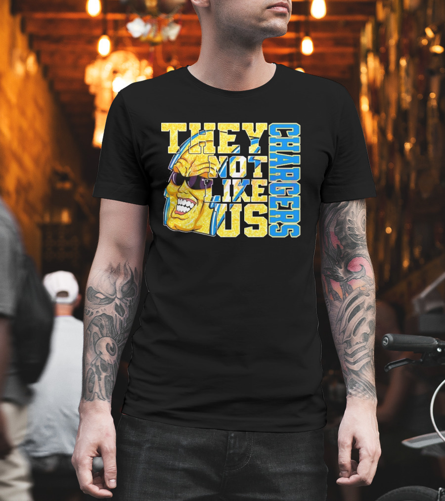 Los Angeles Chargers Glitter They Not Like Us 2025 T-Shirt