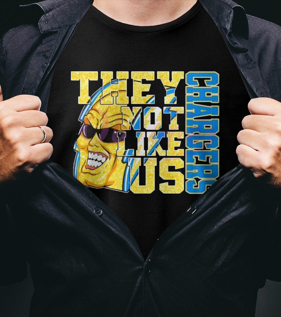 Los Angeles Chargers Glitter They Not Like Us 2025 T-Shirt