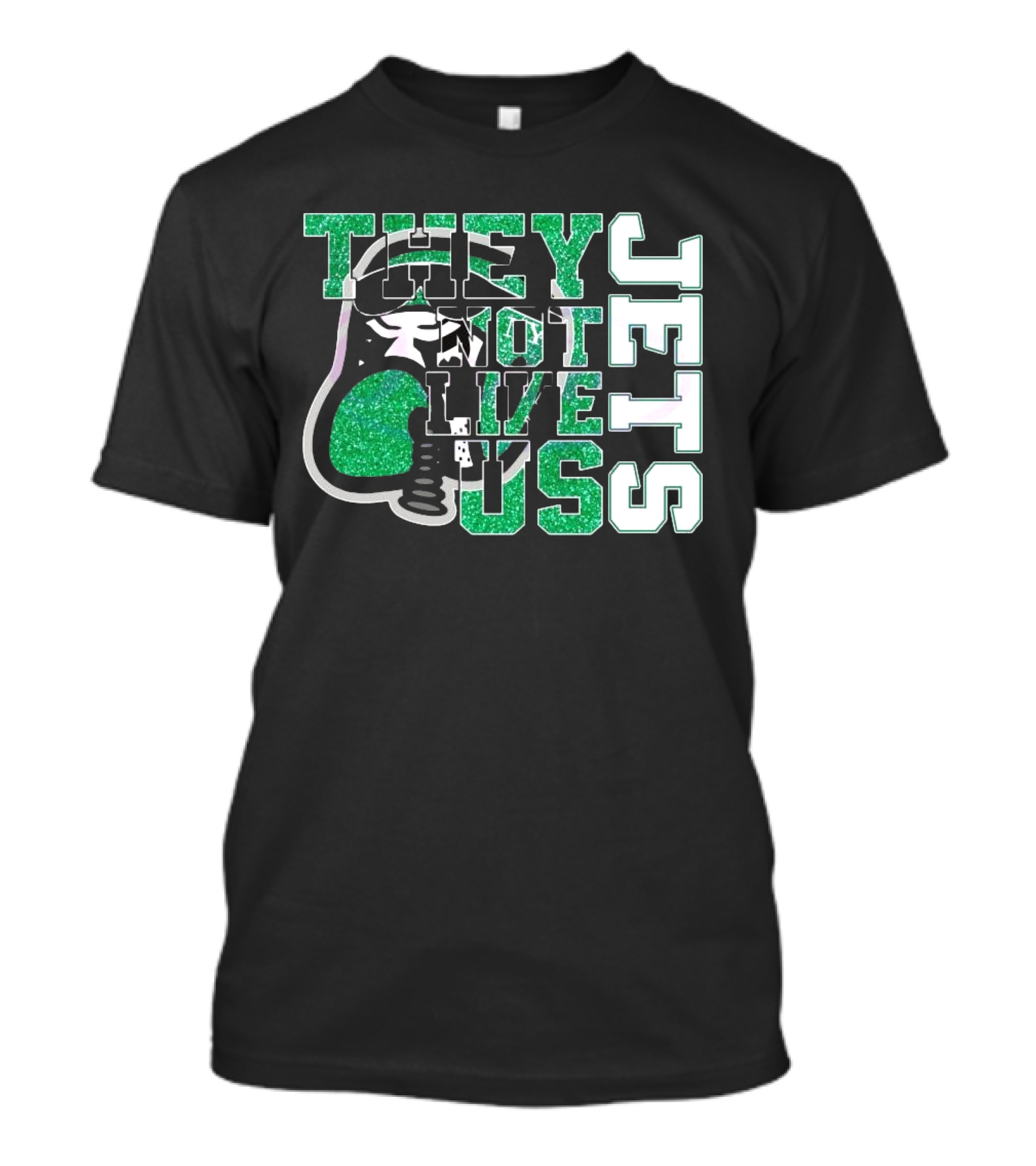 They Not Like Us Glitter New York Jets 2025 T-Shirt