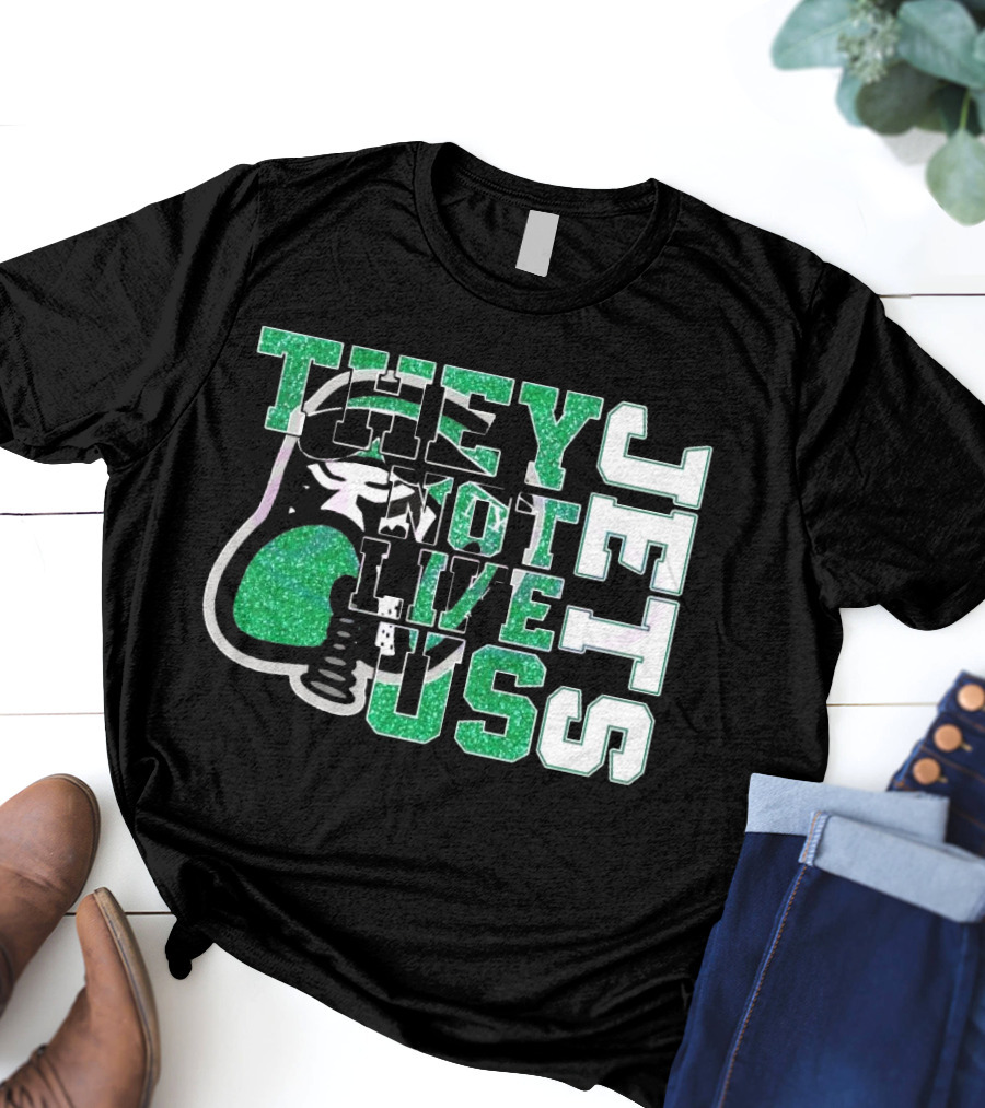 They Not Like Us Glitter New York Jets 2025 T-Shirt