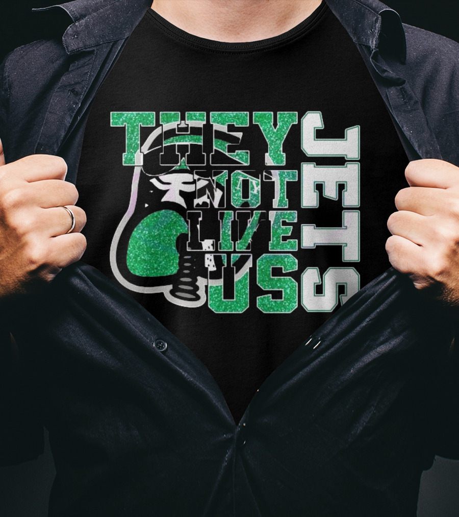 They Not Like Us Glitter New York Jets 2025 T-Shirt