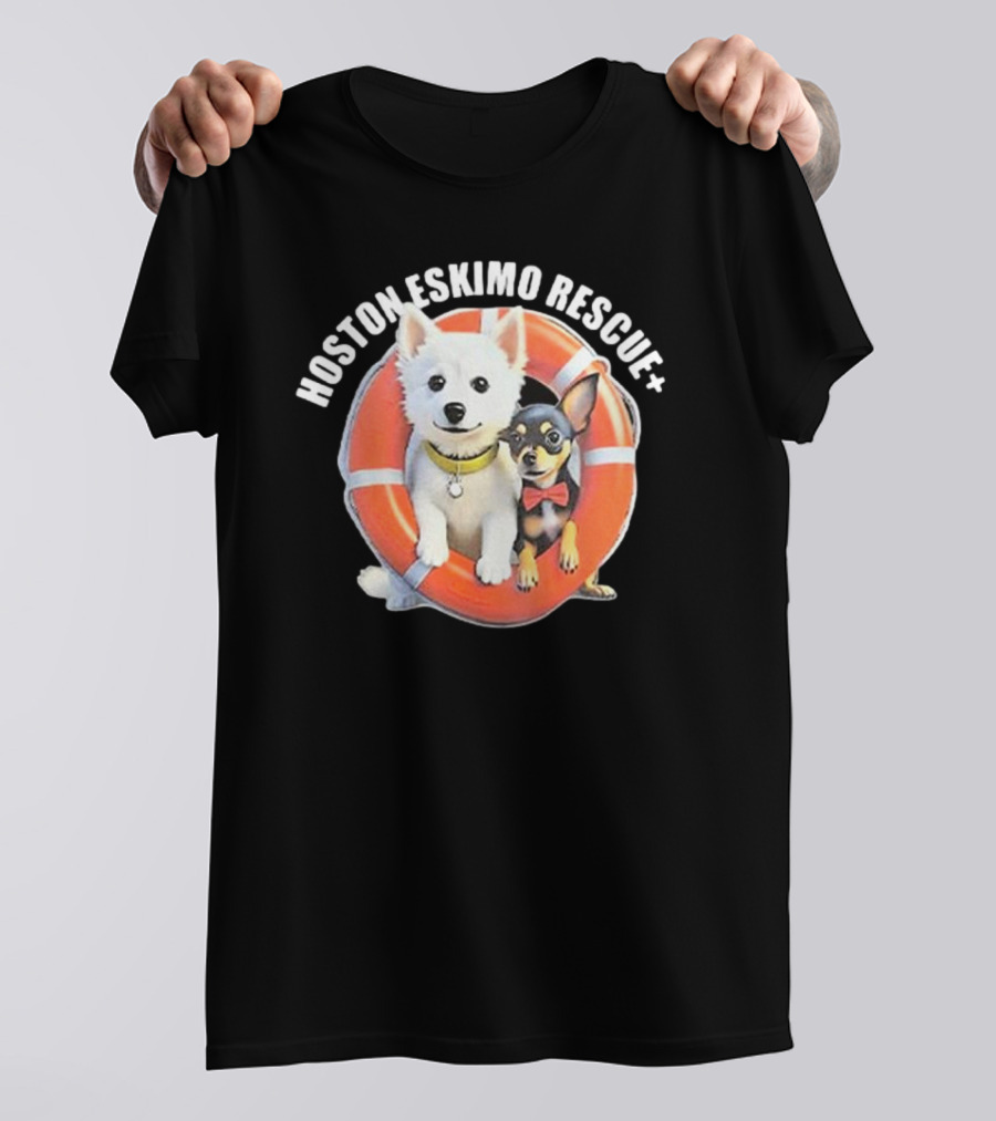 HOSOTN ESKIMO RESCUE DOGS IN LIFEBUOY T-Shirt