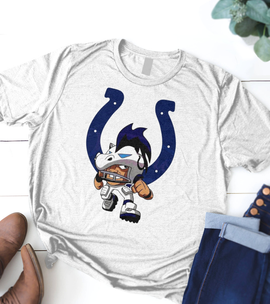 Indianapolis Colts Rush Zone NFL Character 2025 T-Shirt