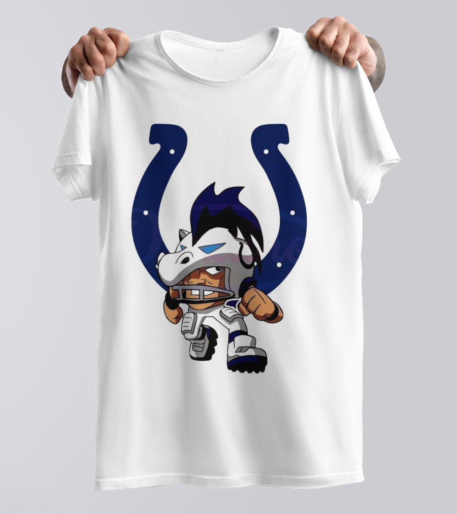 Indianapolis Colts Rush Zone NFL Character 2025 T-Shirt
