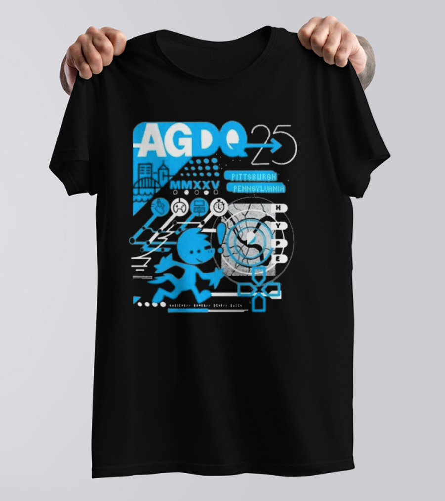 AGDQ 25 Pittsburgh Pennsylvania MMXXV Hype Speed Run Event T-Shirt