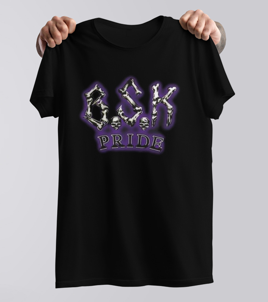 Mark Calaway The Undertaker B.S.K Pride Bone Skull T-Shirt