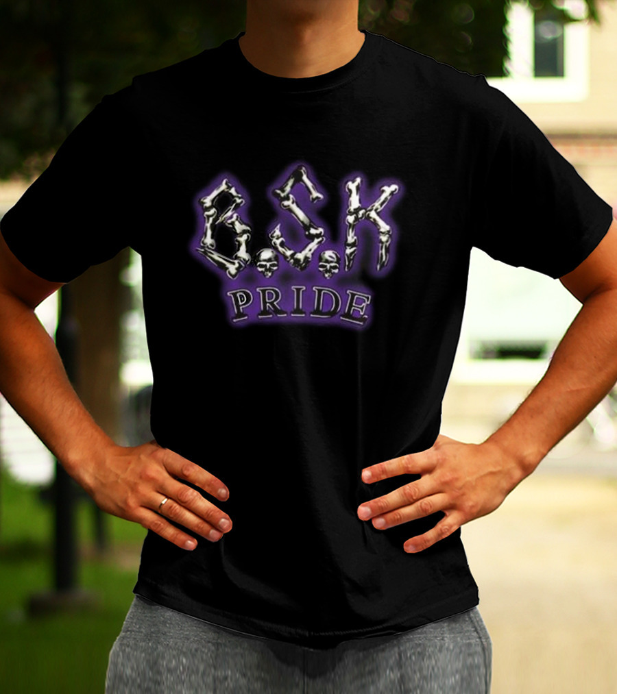 Mark Calaway The Undertaker B.S.K Pride Bone Skull T-Shirt
