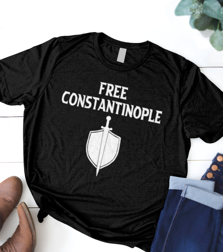 Free Constantinople Shield And Sword T-Shirt