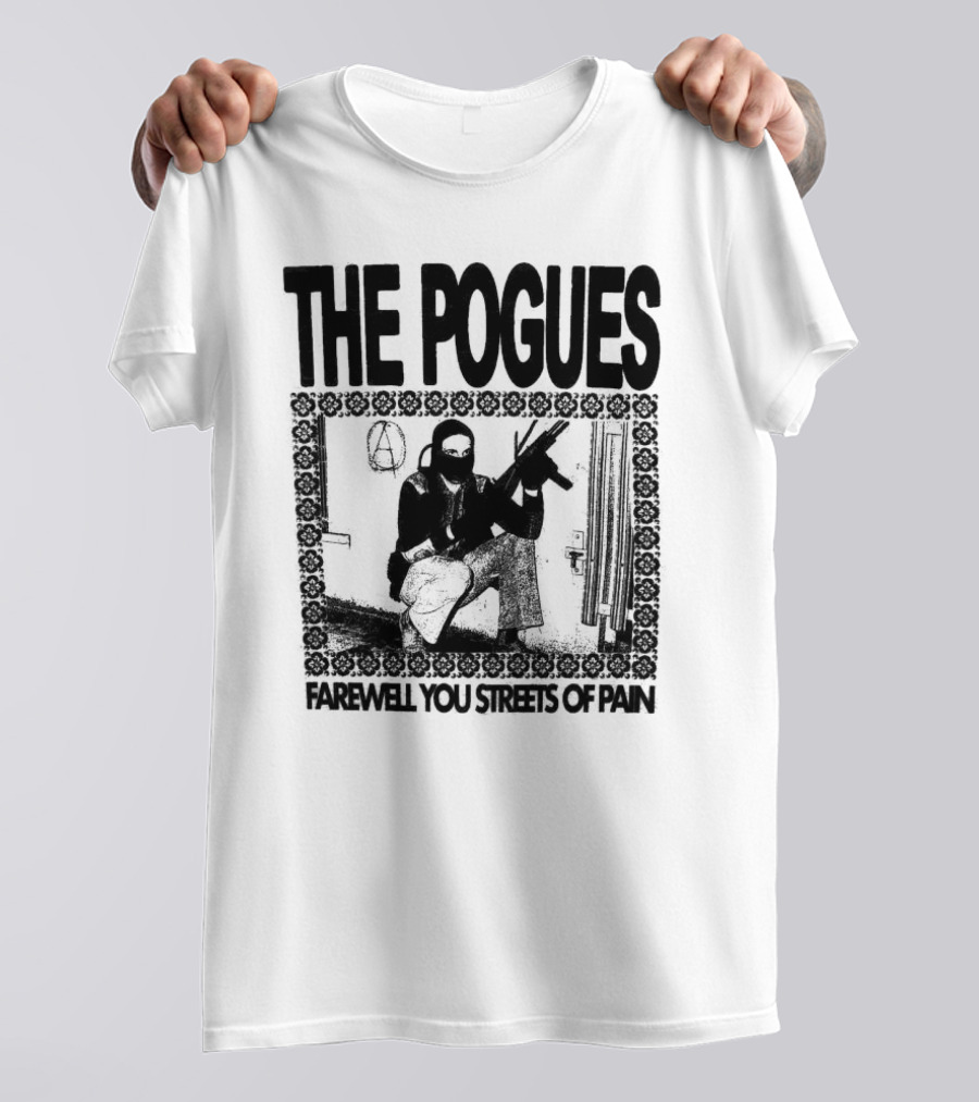 The Pogues Farewell You Streets Of Pain Copycat Video Press Merch T-Shirt