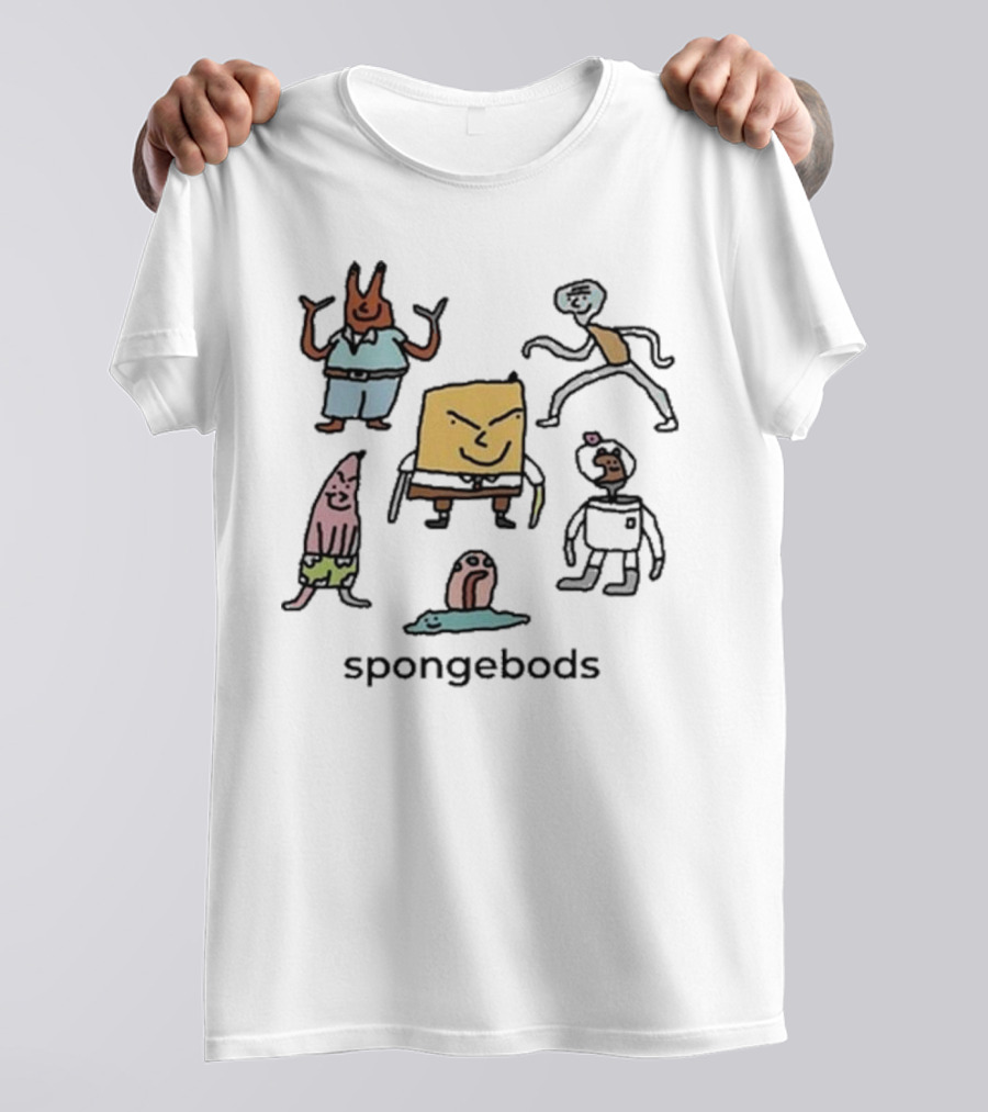 Dalesbits Spongebods Character Lineup T-Shirt