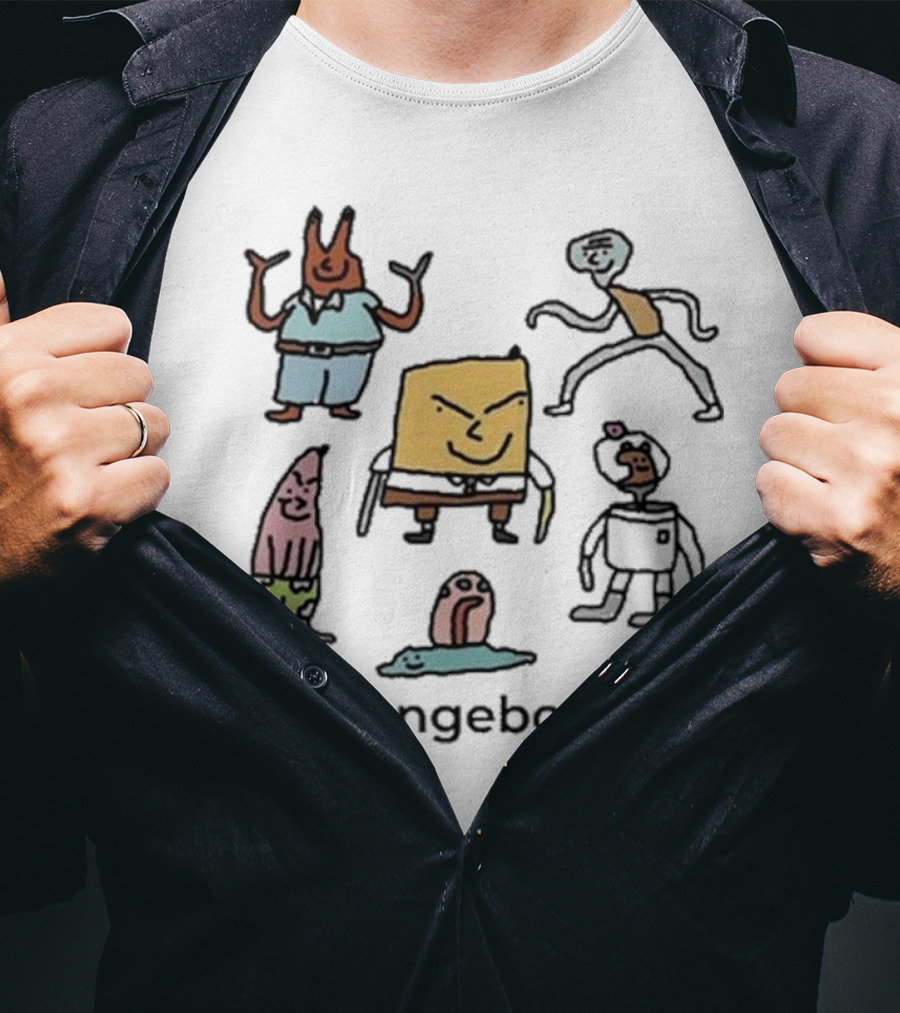Dalesbits Spongebods Character Lineup T-Shirt