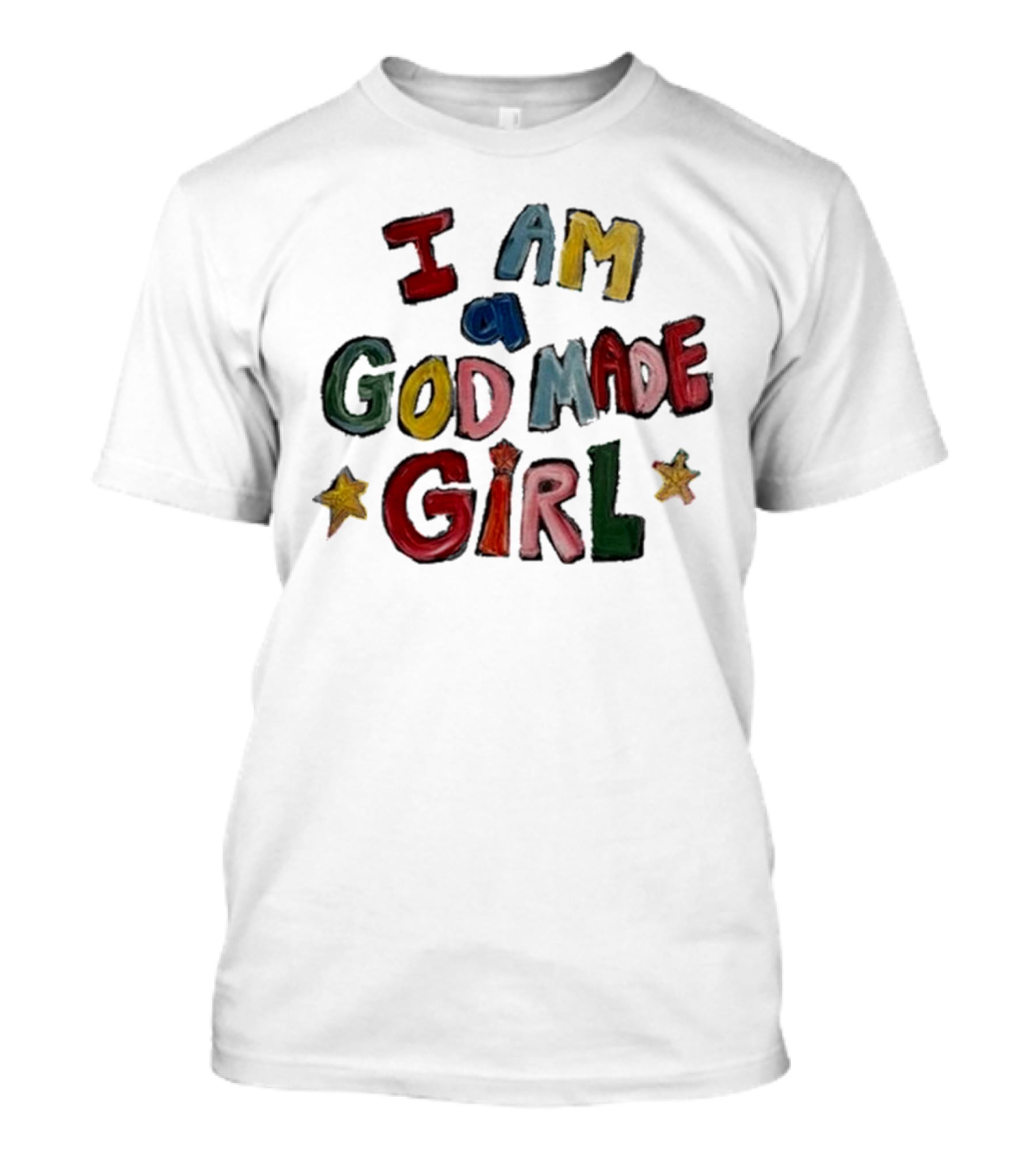 I Am A God Made Girl Stars T-Shirt