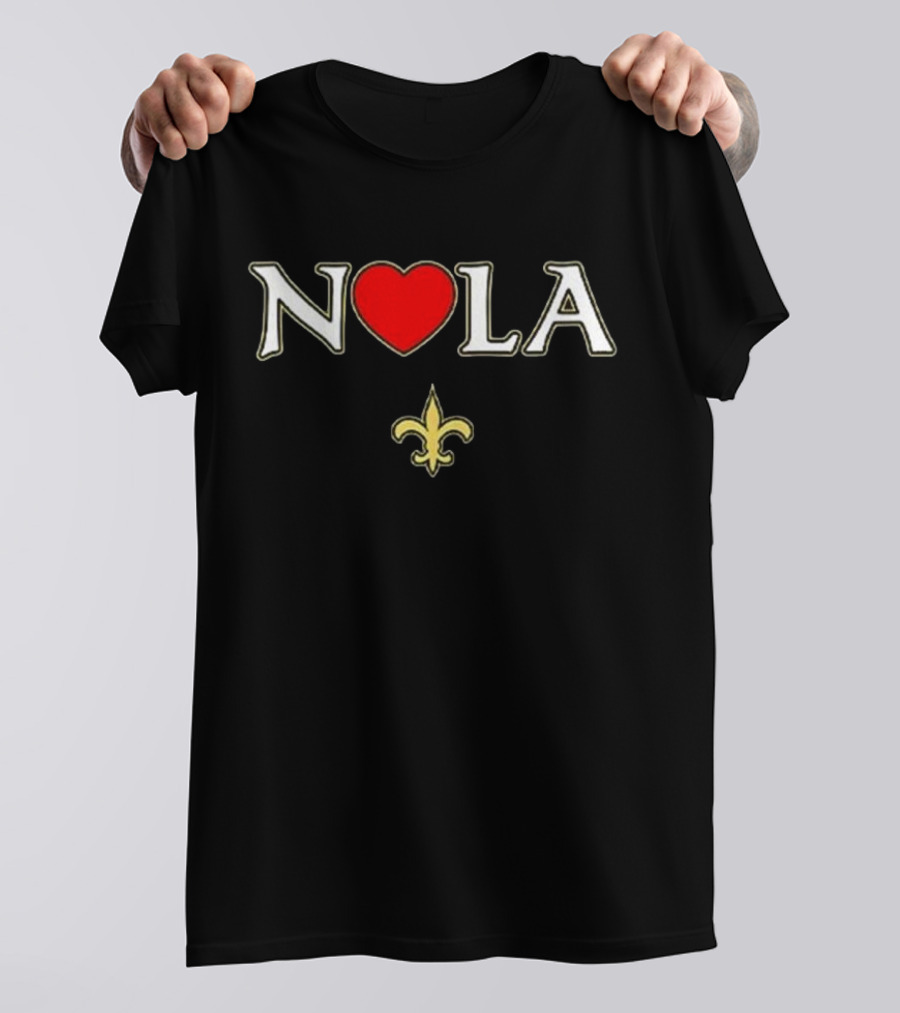 NOLA Heart Fleur De Lis New Orleans 2025 T-Shirt