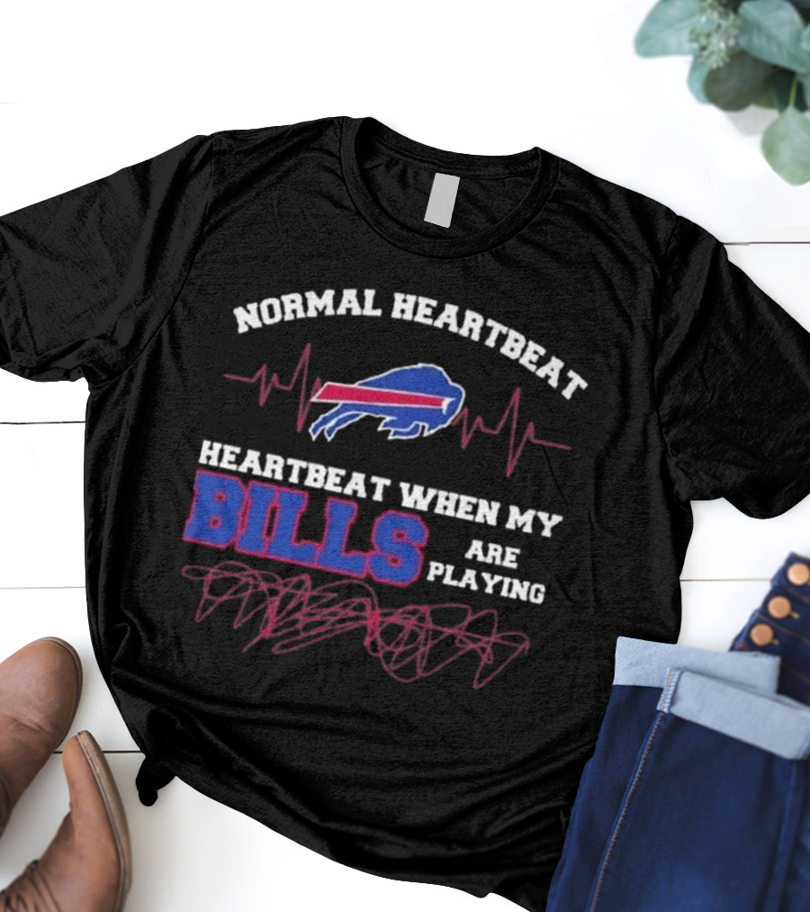 Normal Heartbeat Heartbeat When My Bills Are Playing 2025 T-Shirt