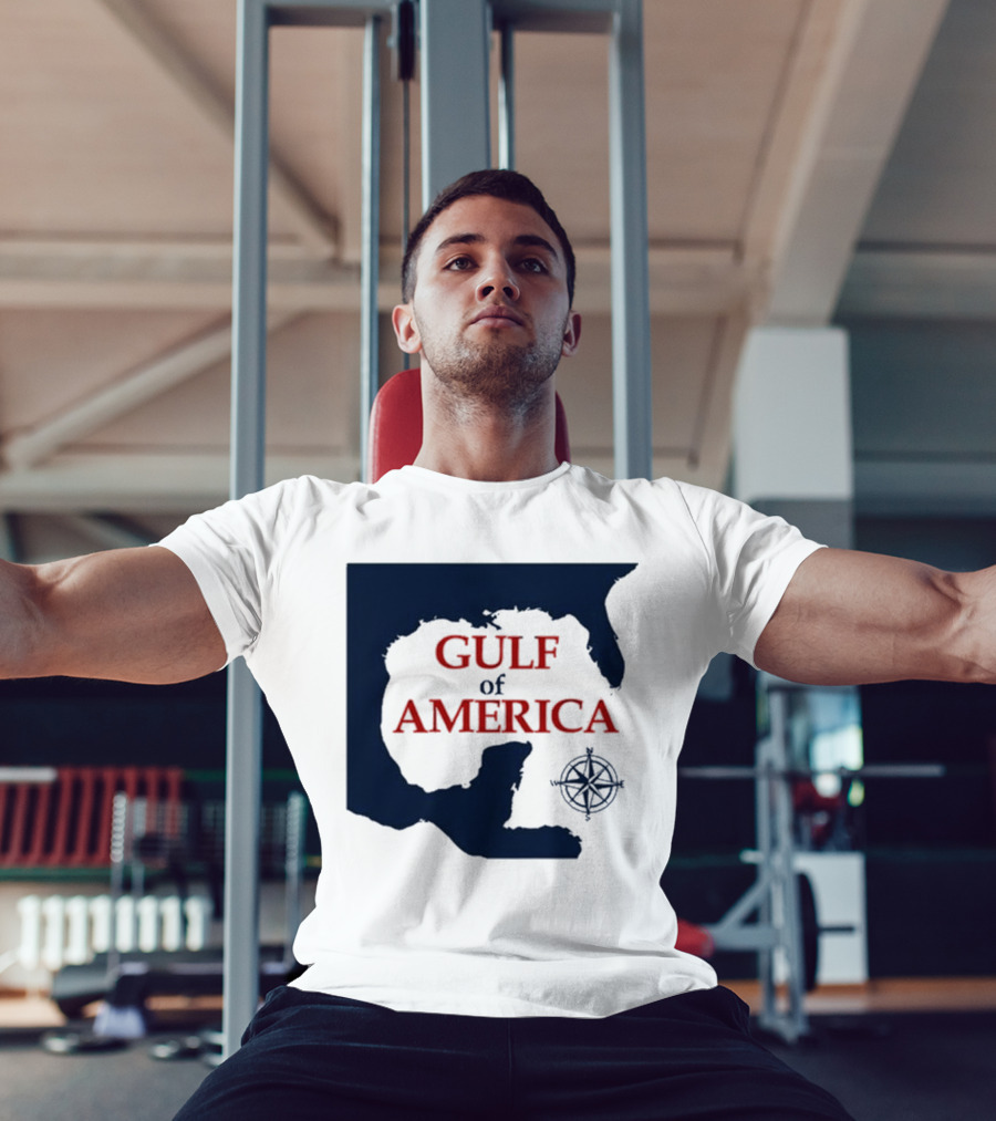 Gulf Of America Map Mark Kaye Compass T-Shirt