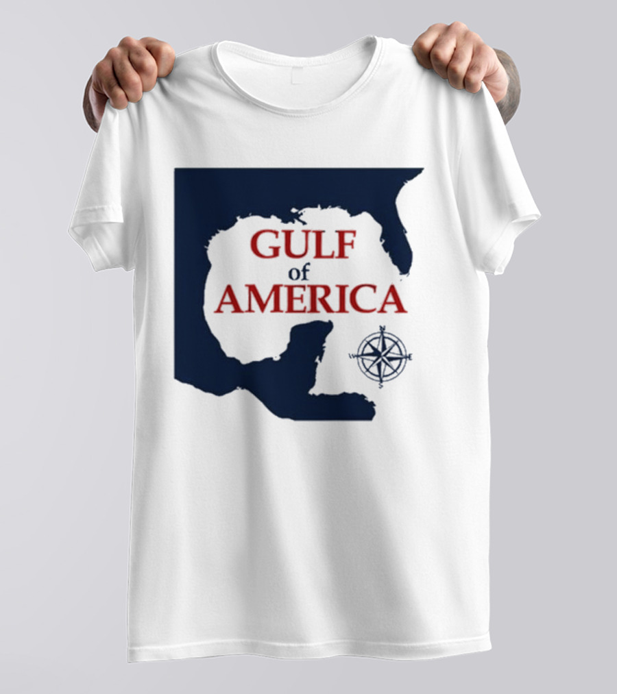 Gulf Of America Map Mark Kaye Compass T-Shirt