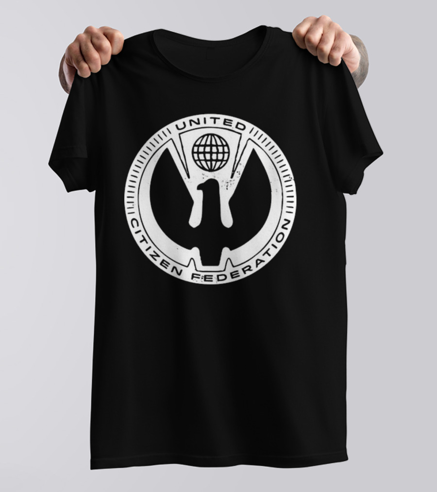 United Citizen Federation Starship Troopers Symbol Emblem T-Shirt