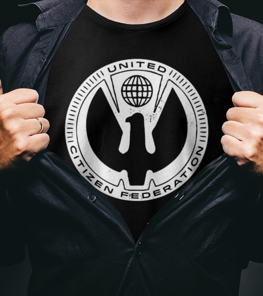 United Citizen Federation Starship Troopers Symbol Emblem T-Shirt