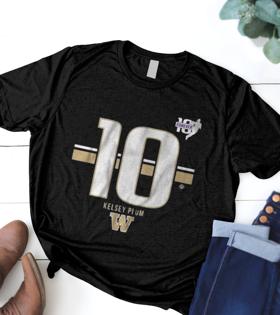 Kelsey Plum Washington Huskies 10 Forever Striped T-Shirt