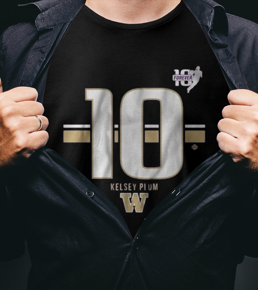 Kelsey Plum Washington Huskies 10 Forever Striped T-Shirt
