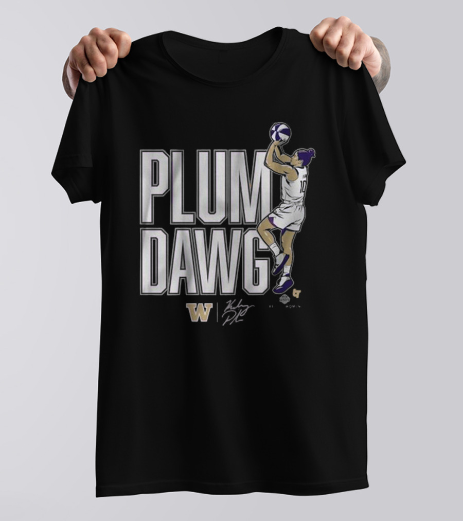 Kelsey Plum Dawg Washington Huskies Number 10 Basketball T-Shirt