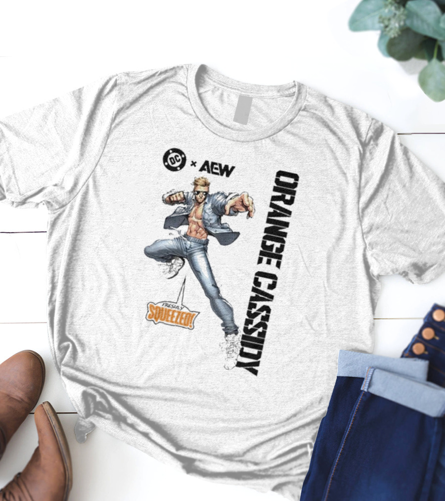 AEW Orange Cassidy Freshly Squeezed OC Comic T-Shirt