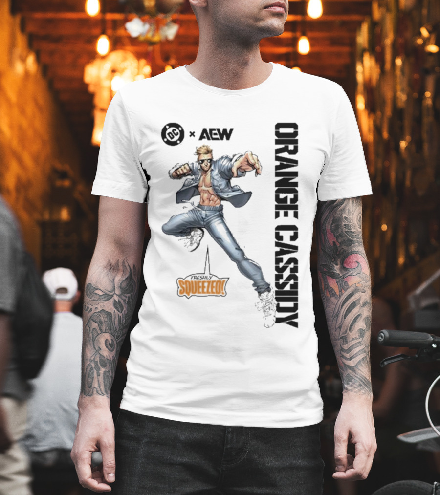 AEW Orange Cassidy Freshly Squeezed OC Comic T-Shirt
