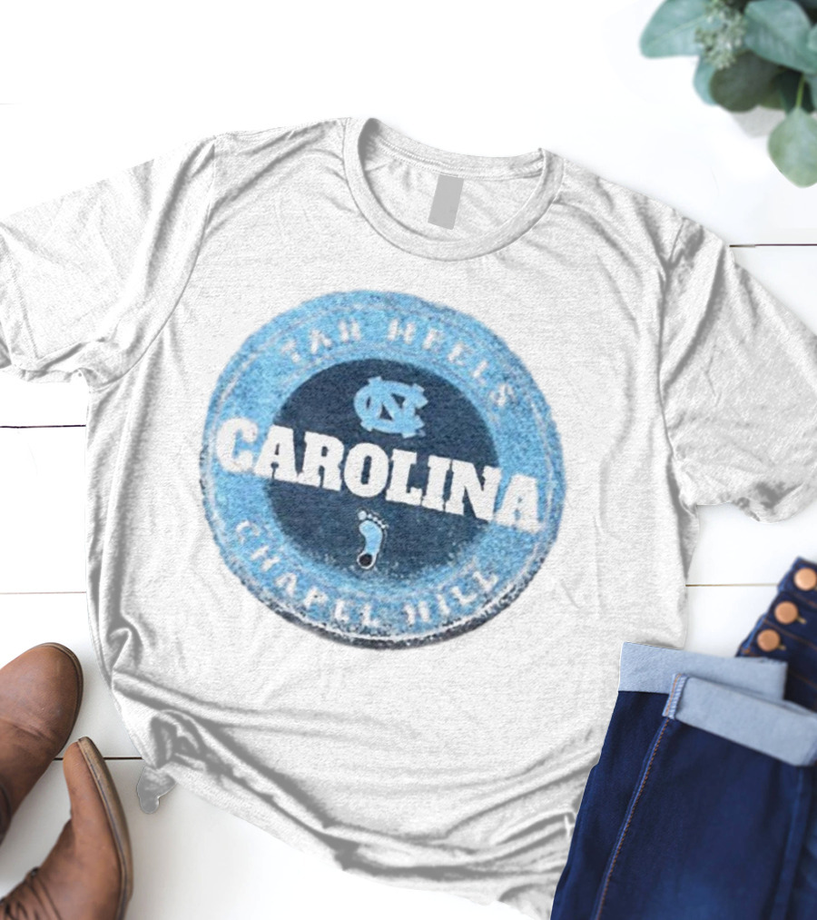 Tar Heels Chapel Hill Carolina NC Round Splatter T-Shirt