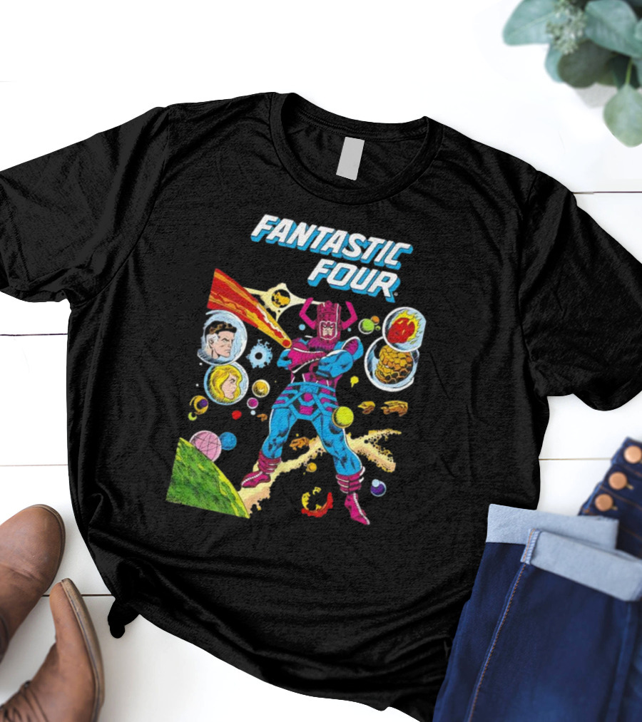 Fantastic Four Galactus Cosmic Adventure Comic T-Shirt
