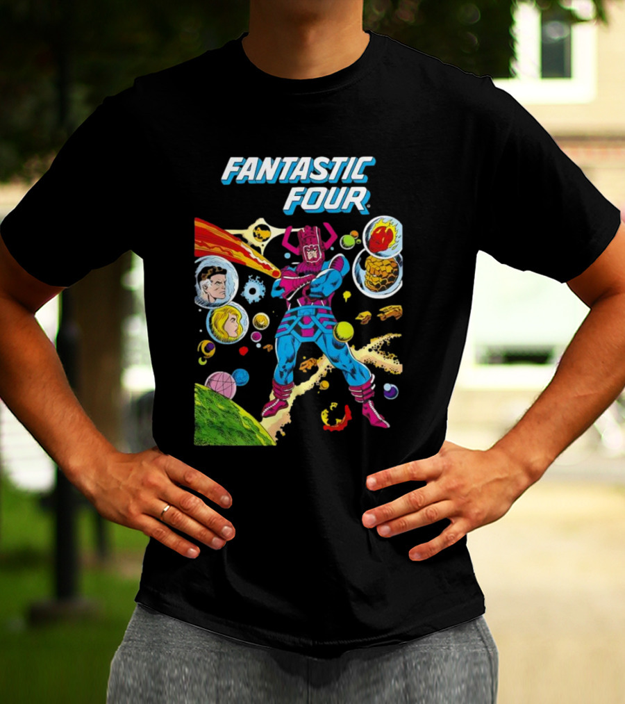 Fantastic Four Galactus Cosmic Adventure Comic T-Shirt