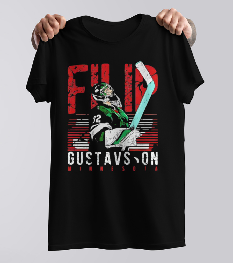 Filip Gustavsson Minnesota Vintage Hockey Player NHL Wild T-Shirt