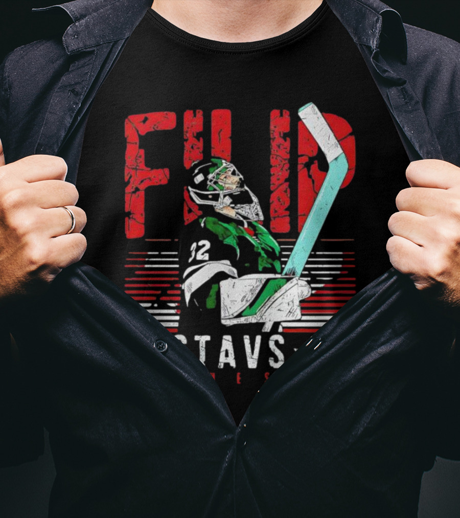 Filip Gustavsson Minnesota Vintage Hockey Player NHL Wild T-Shirt