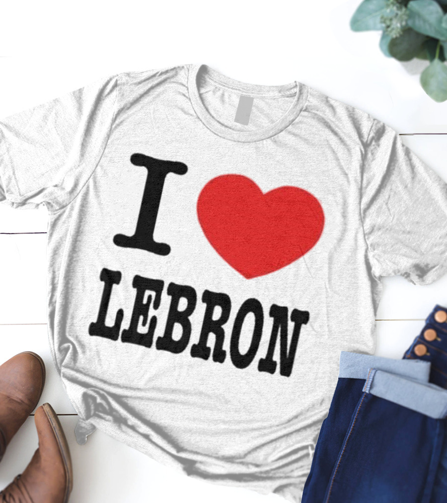 I Love LeBron Heart T-Shirt