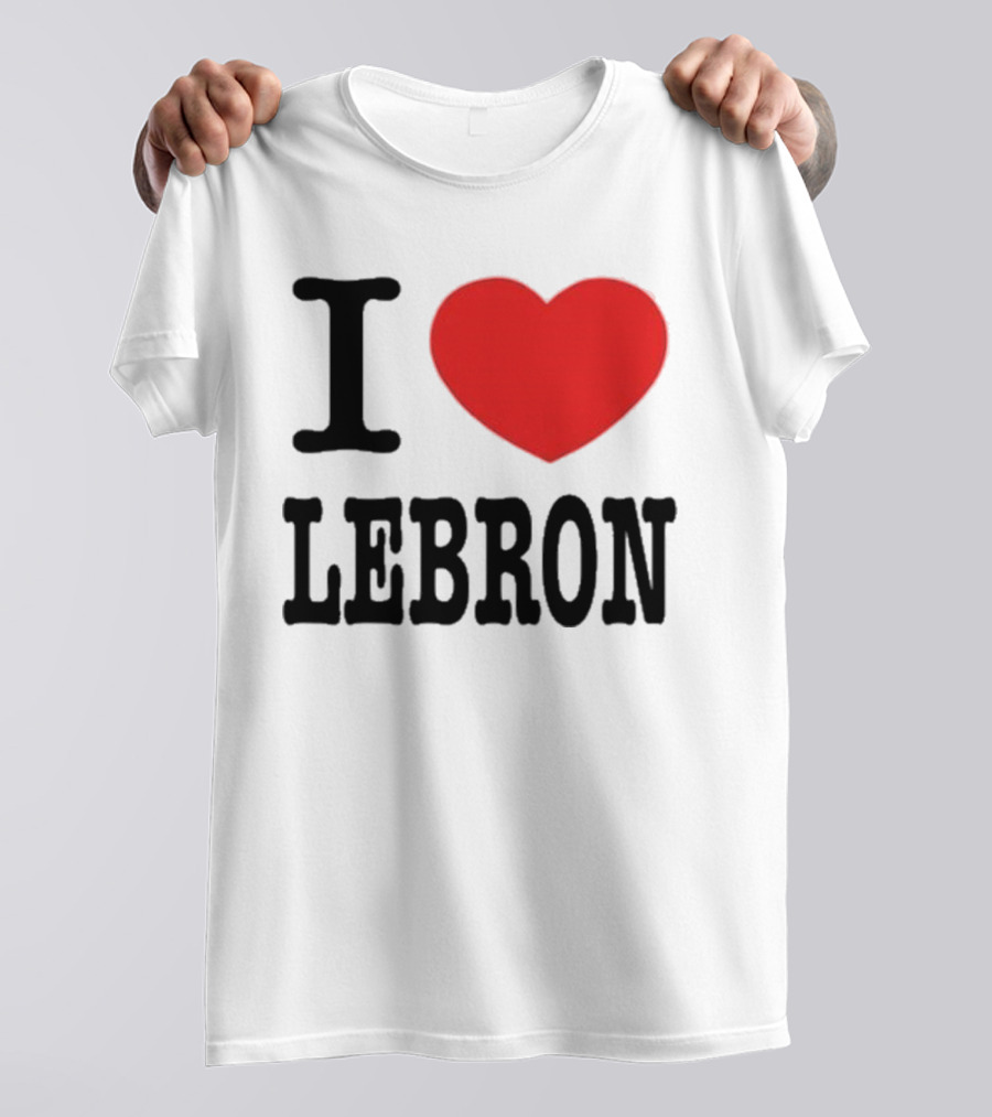 I Love LeBron Heart T-Shirt