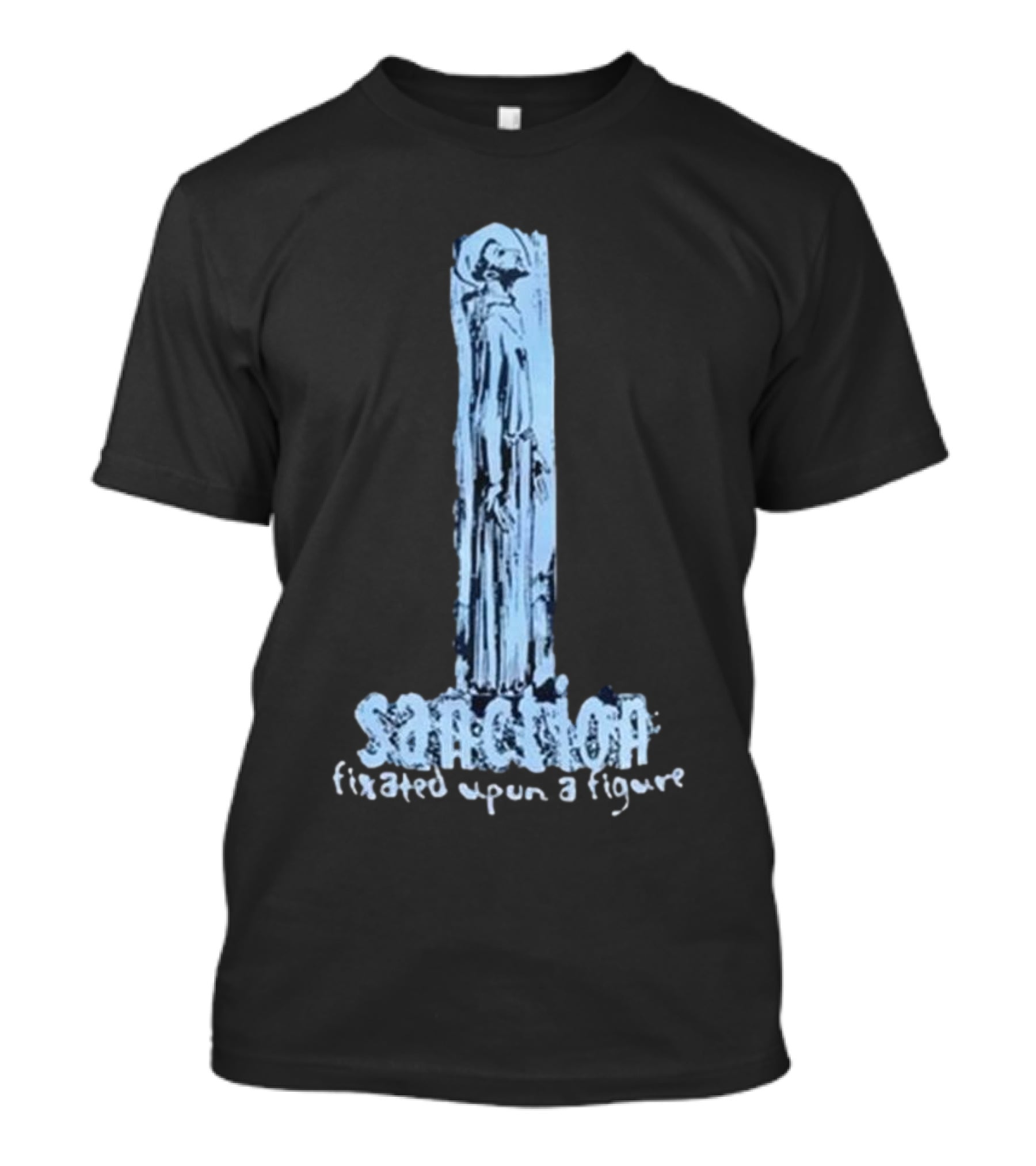 Sanction Fixated Upon A Figure 2025 Blue Monochrome T-Shirt