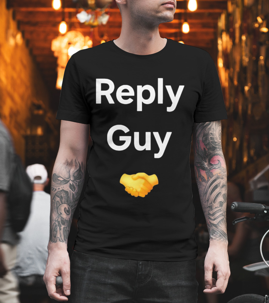 Reply Guy Handshake Emoji T-Shirt