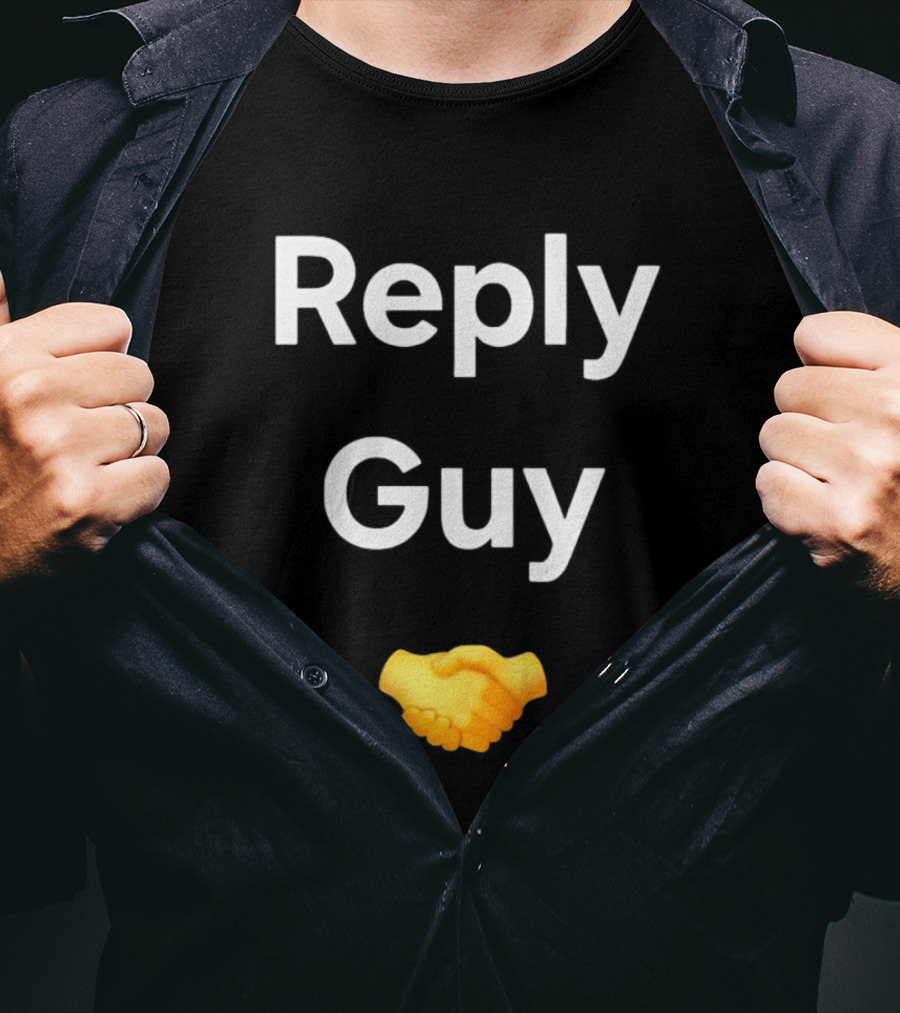 Reply Guy Handshake Emoji T-Shirt