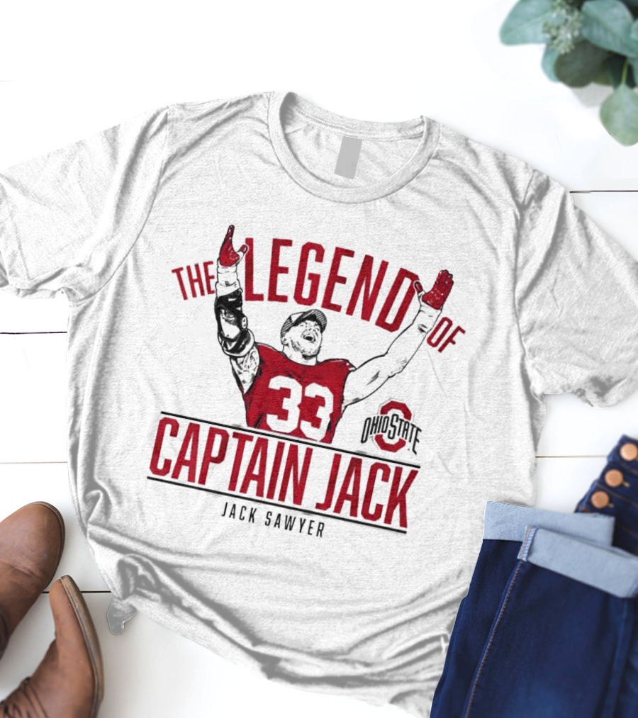 Ohio State Football The Legend Of Captain Jack Sawyer 33 Ohio State T-Shirt