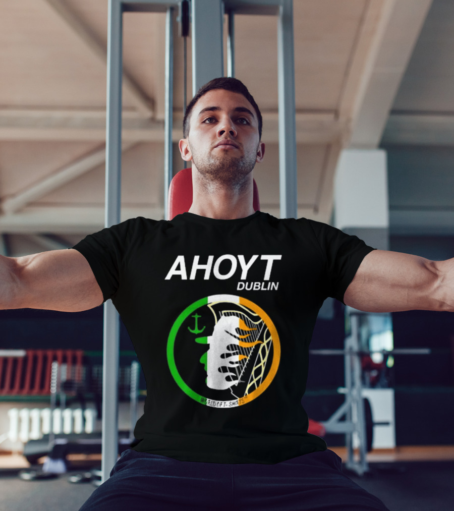 AHOYT Dublin Anchor Emblem Irish Tricolor T-Shirt